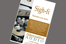 press ads for Alternative Audio by Ted Franklin of The Ideas House